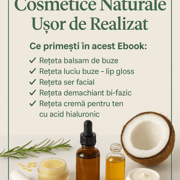 Ebook-5 Rețete de cosmetice naturale ușor de realizat