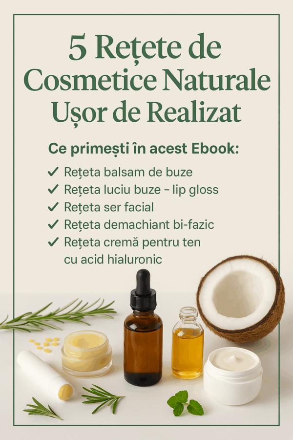Ebook-5 Rețete de cosmetice naturale ușor de realizat